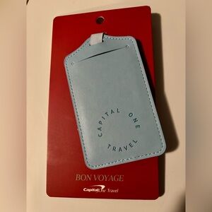 NWT Capital One Travel Tag in light blue.